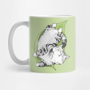 Chi's cat sleep in a leaf Mug